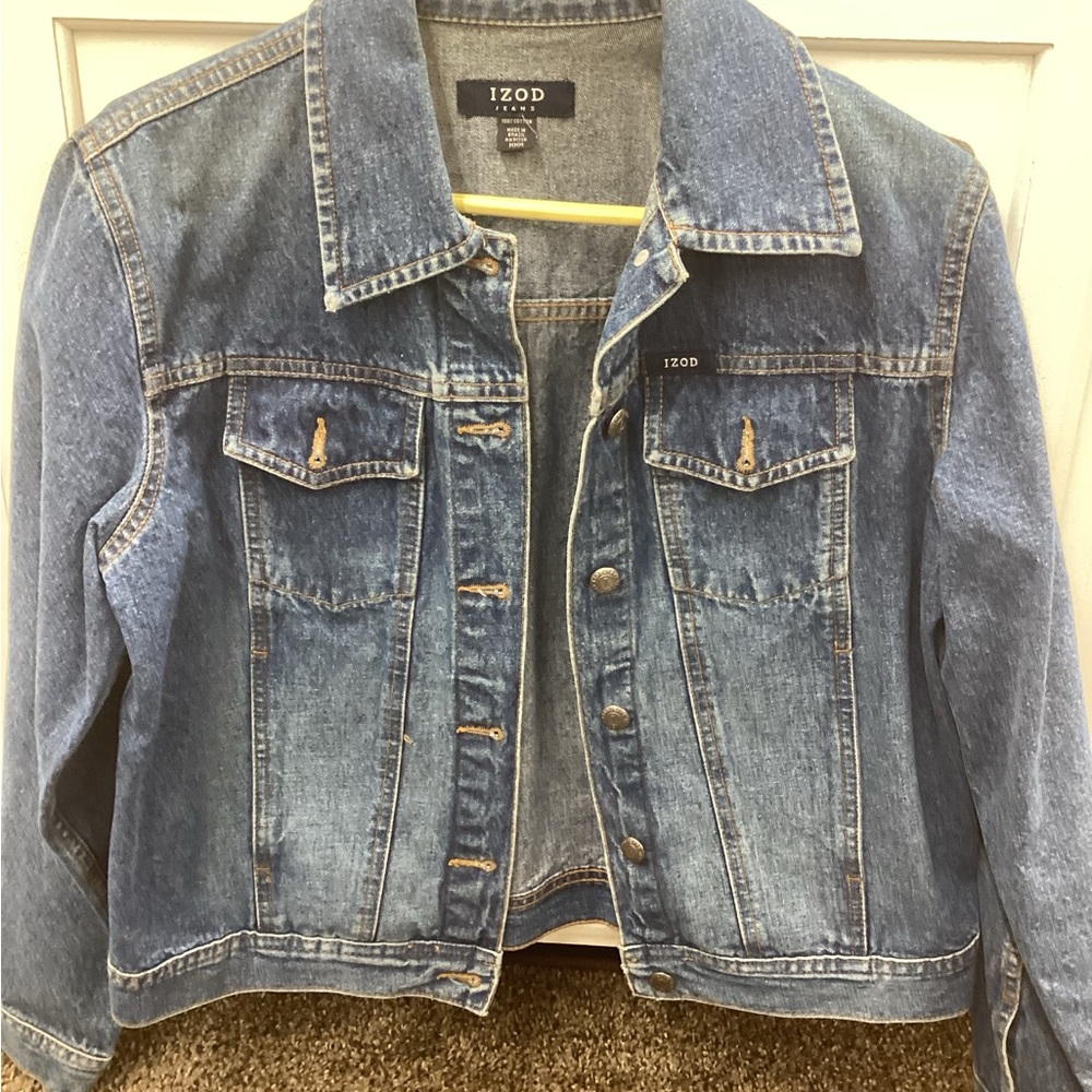 IZOD Women's Classic Blue Jean Jacket